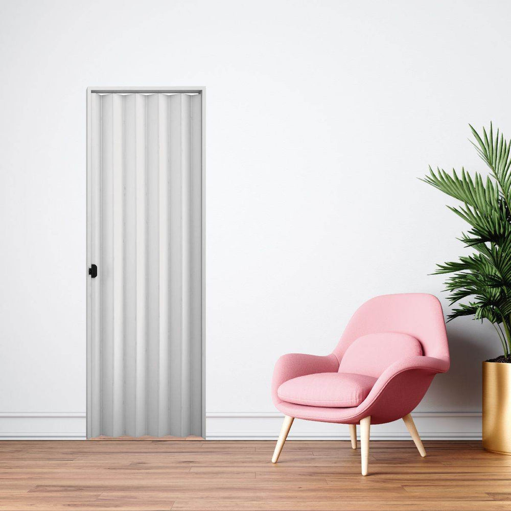 Porta PVC Sanfonada Branco - Artesana Divisorias e Forros LTDA