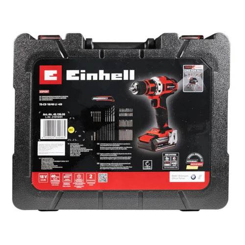Parafusadeira e Furadeira a Bateria TE-CD 18-40 +69 Li + Acessórios - Artesana Divisorias e Forros LTDA