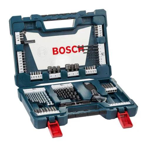 Kit de Pontas e Brocas em Titânio Bosch V-Line 83 peças - Artesana Divisorias e Forros LTDA