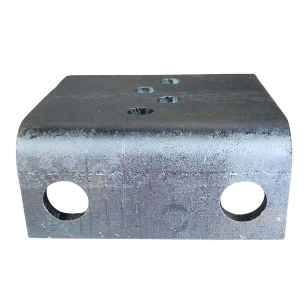 Cantoneira Galvanizada Aço A36 L 40X80X90X4,8 MM Furos Centrais