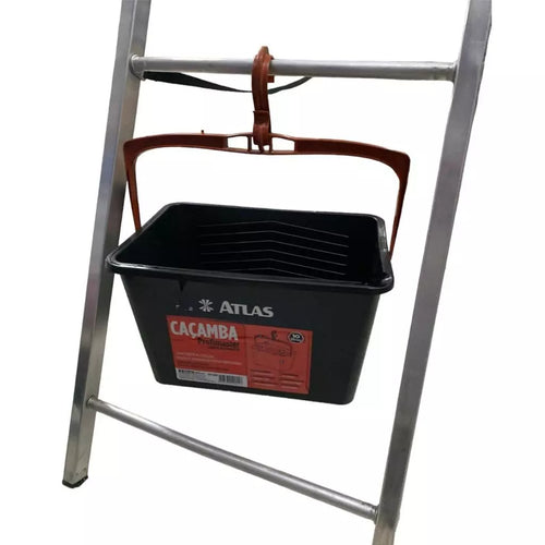 Caçamba Plástica Para Pintura Preta 10L - Atlas