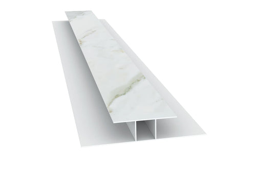 Emenda Rígida PVC Revid Madeira Mármore Calacatta Brilho3000mm
