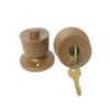 Fechadura tubular Lockwell – segurança e praticidade no fechamento de portas acabamento ocre