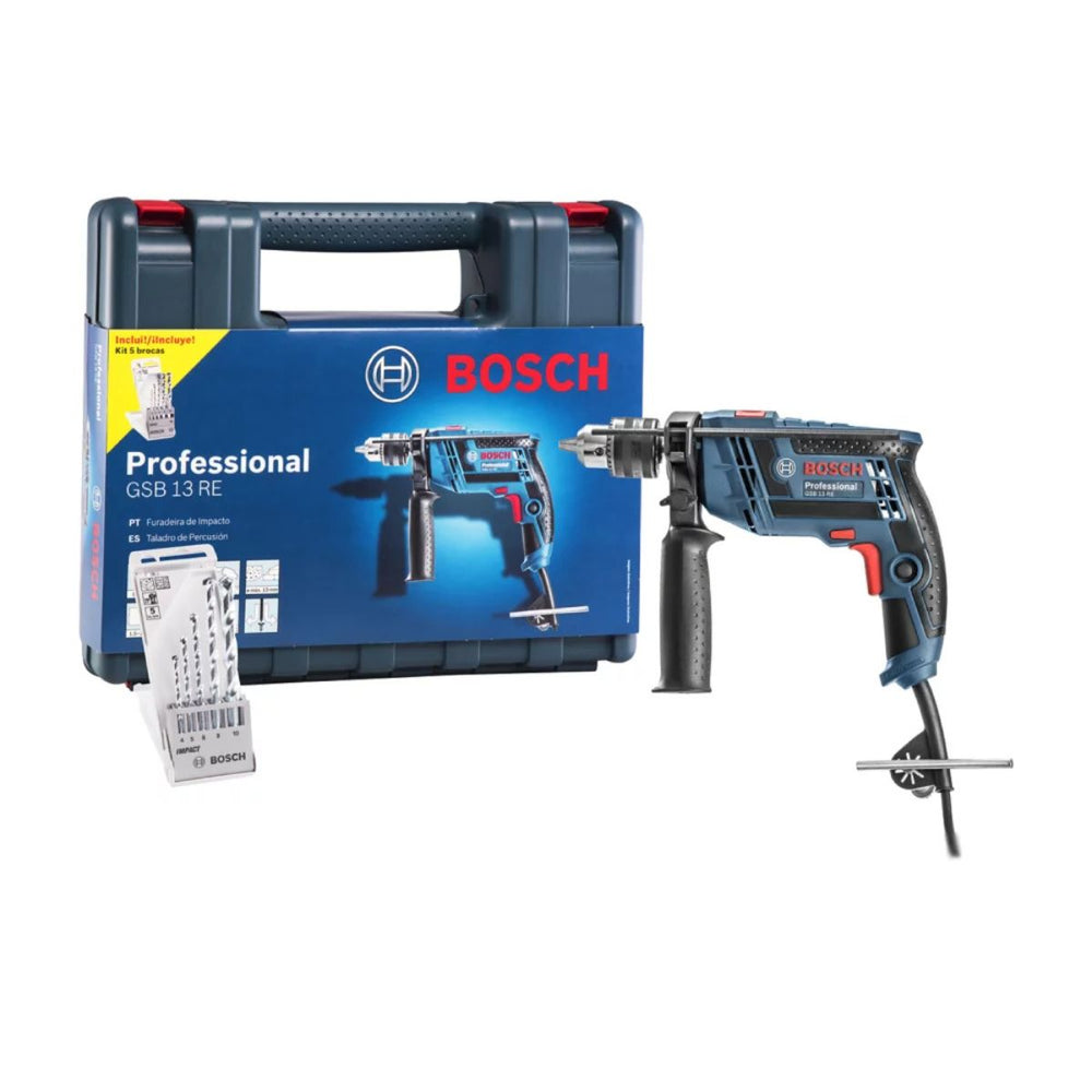 Furadeira De Impacto GSB 13 RE RE 650W 220V+MAL+5B