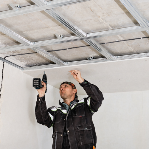 Kit Para Forro Drywall Com Tabica - 20m²