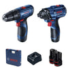 Kit Bosch Parafusadeira Furadeira GSB 120-LI e Cha