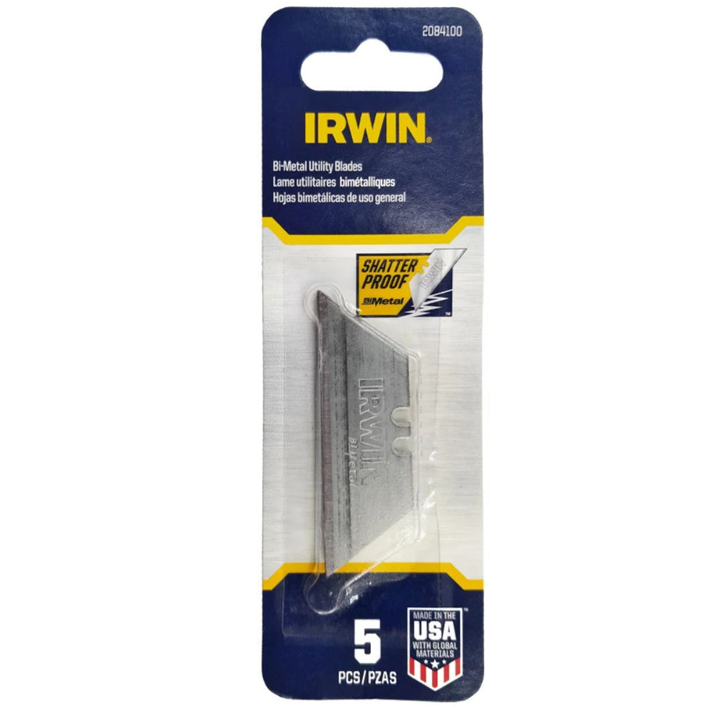 Kit com 5 Laminas Bi-metálica para Estilete Irwin