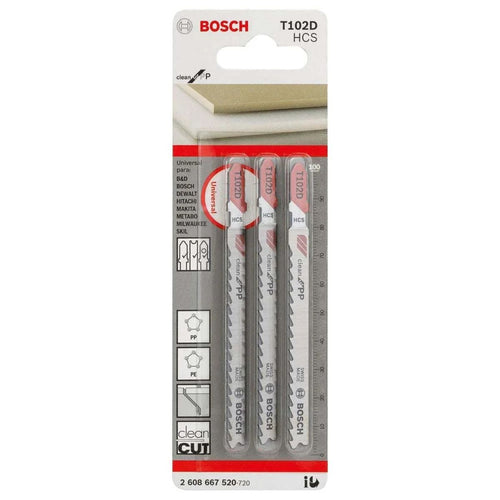 Lâmina para Serra Tico-Tico T102D - 3 peças Bosch