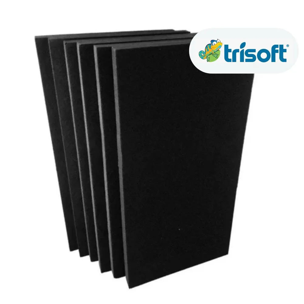 Trisoft Painel Lã de Pet Trisoft - 7,20m² 50x600x1200mm Preto - 30kg/m³ (10 ...
