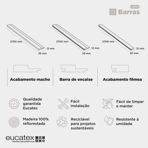 Painel Ripado para TV até 65"