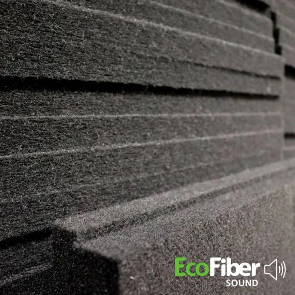 Painel Sound Preto 50 x 600 x 1200 Ecofiber pacote