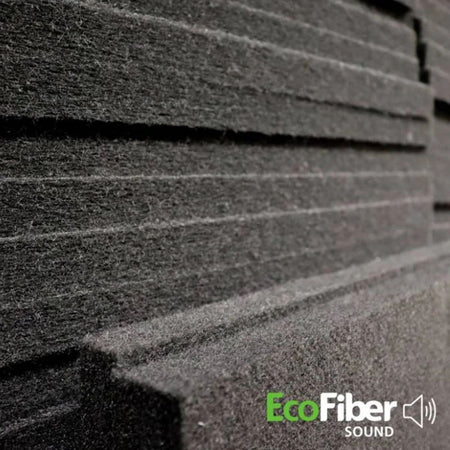 Painel Sound Preto 50 x 600 x 1200 Ecofiber pacote