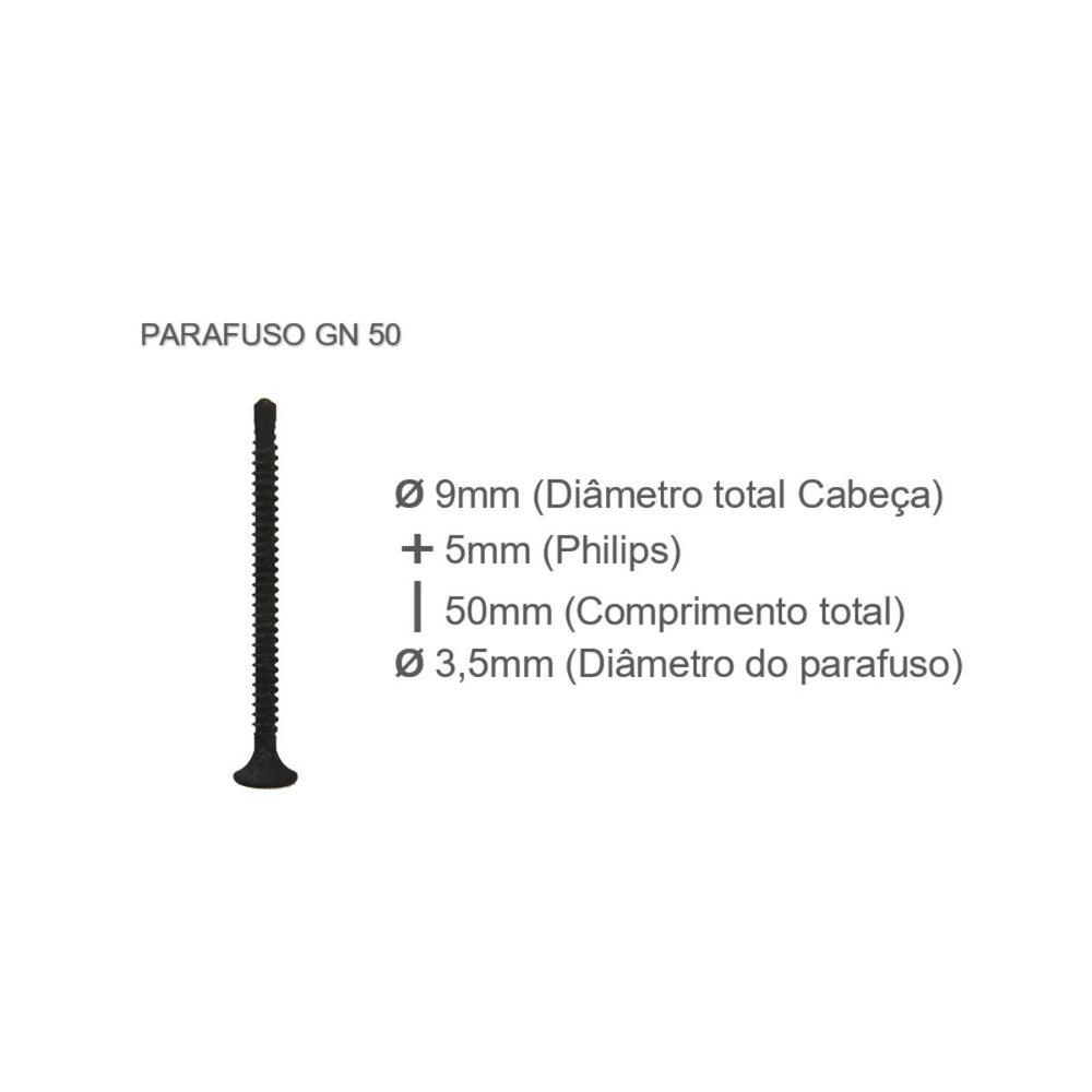 Parafuso para Drywall GN50 (Cento)
