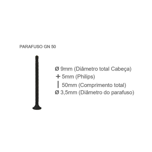 Parafuso para Drywall GN50 (Cento)
