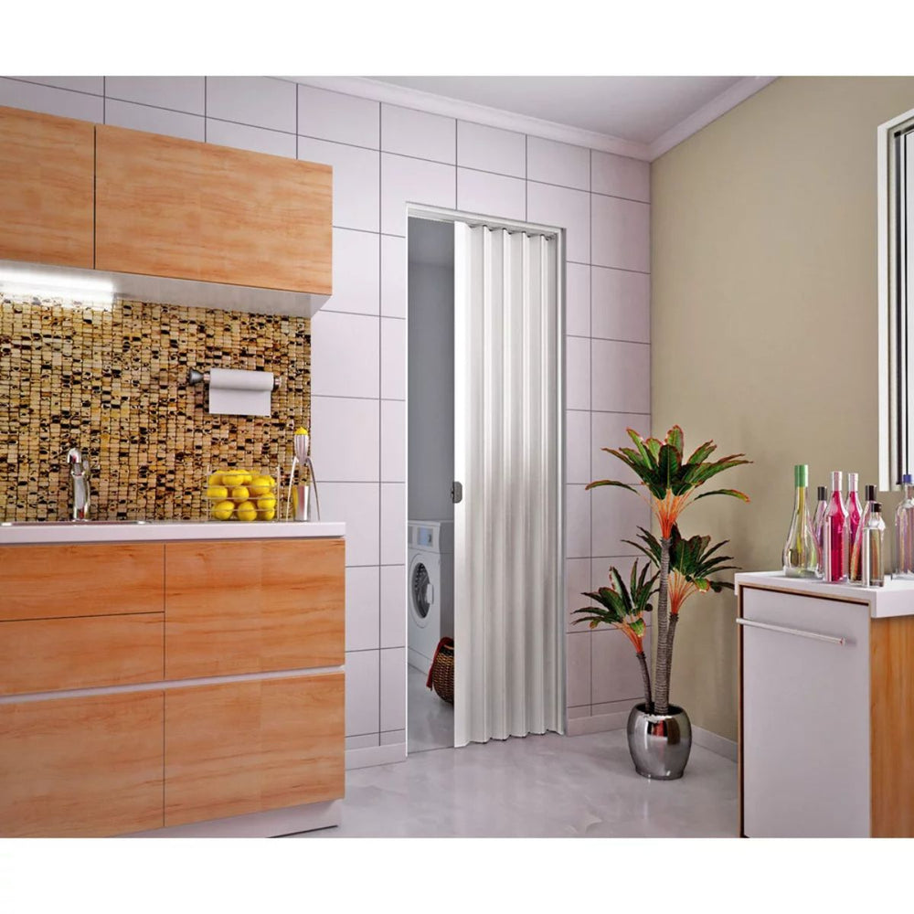Porta PVC Plasbil Sanfonada Branco