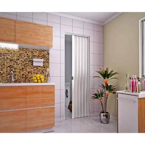 Porta PVC Plasbil Sanfonada Branco