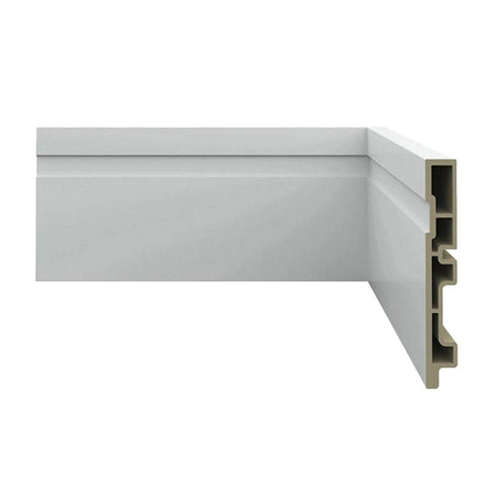 Rodapé Frisado Poliestireno Branco - Artesana Divisorias e Forros LTDA