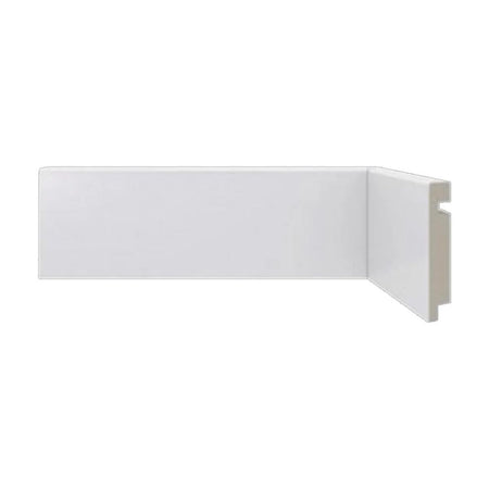 Rodapé Liso Poliestireno Branco