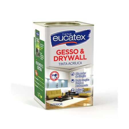 Tinha Acrílica Eucatex para Drywall Interior Branc