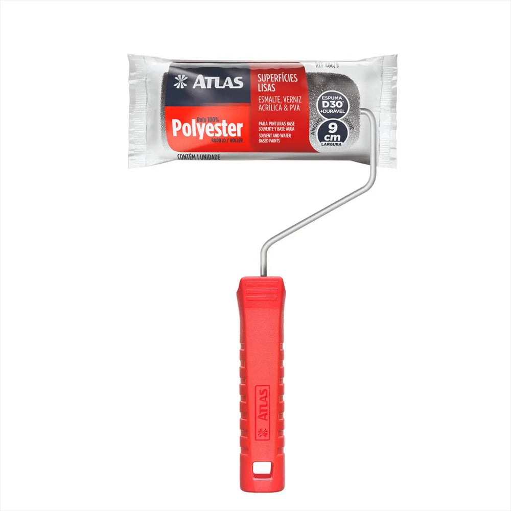 Rolo Para Pintura Poliéster 9cm - Atlas